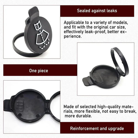Two Pack Windshield Washer Fluid Reservoir Cap Replacement Fits Chevy Buick Cadillac OE Numbers 13227300 12767700 12788573 19172571 Durable Plastic Reservoir Cap For Easy Under Hood Maintenance And Leak Prevention