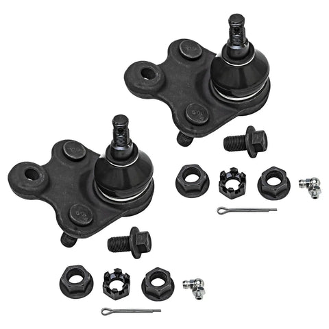 Front 10 Piece Suspension Kit For 2013 2014 2015 Acura ILX Includes 2 Front Lower Ball Joints 2 Front Sway Bar Links 4 Inner And Outer Tie Rods And Tie Rod Boots For A Strong Smooth Ride, black steel parts