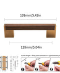 Bronze Walnut Zinc Alloy Cabinet Pull 5 Inch Center To Center 128mm 4 Pack Durable Drawer Knobs for easy installation guide.