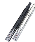 Full Extension Drawer Slides With No Squeak Glide, Three Section Full Extend, Rebound Damping For Smooth Open, 14 Inch Length