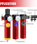 Z Series Heavy Duty Three Stage Air Filtration System With Sintered, Fine, And Charcoal Filters For Clean Pro Grade Compressed Air