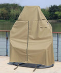 Patio Two Person Egg Chair Cover With Adjustable X Lock System And Zipper For Easy On Off Heavy Duty 100 Percent Waterproof 600D Oxford Hanging Swing Chair Winter Cover on patio