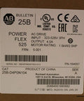 Label of Heavy Duty Three Phase 480V VFD Drive With 4 Amp Output For Industrial Motors Series A Rev A Variable Frequency Controller