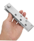 Hand holding a 360 Degree Stainless Steel Heavy Duty Pivot Hinge For Hidden Doors And Secret Bookcase Doors Concealed Hinges