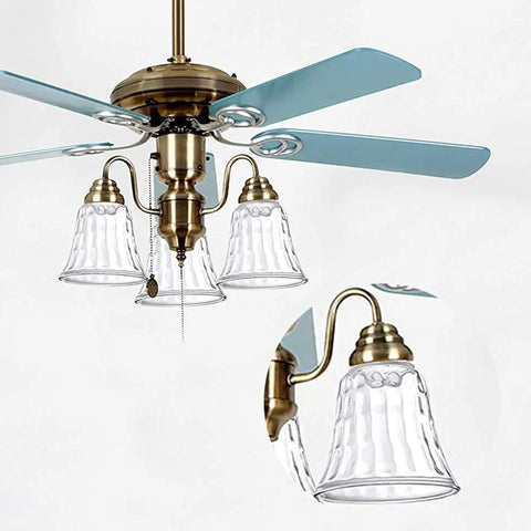 Clear Hammered Bell Glass Shade For Ceiling Fans Replacement Glass Globes Light Covers Two And One Eighth Inch Fitter Pack Of Four