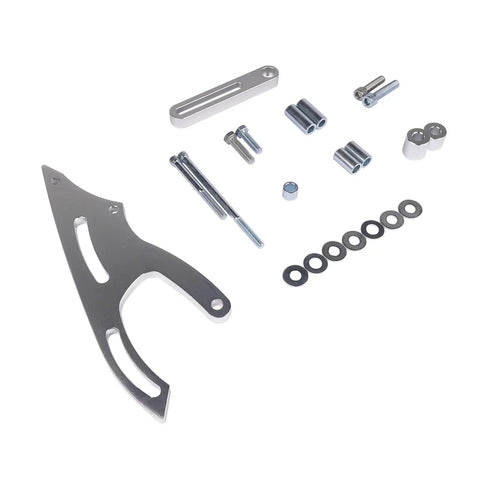Kick Your Hot Rod Build Up For Real With This CNC Machined 6061-T6 Aluminum Billet Power Steering Bracket Kit Designed for Ford SBF Engines Like The Classic 289, 302 Or 351W To Hold A Saginaw Pump In Place. CNC-machined aluminum power steering bracket kit with bolts, spacers, and washers