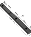 Diagram showing dimensions of a 4 Pack 3030 Aluminum Profile Straight Line Connector With M6 Screws, black plated for 6mm T-Slot Extrusion.