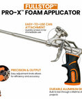 Heavy Duty Spray Foam Insulation Kit Class A Fire Rated R Value 8 24 Thermal Blocker pro-X foam applicator with metal nozzle.