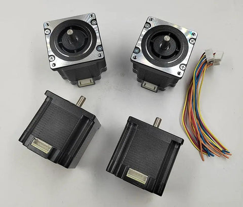 Pro Grade Four Pack 56mm Stepper Motors With 1.26Nm Torque And 2.8A Current For CNC Mills Lathe Or Router Projects, 6.35mm Shaft