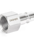 GASHER air fitting, 1/4-in NPT female, 304 stainless steel