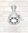 Brass Shower Trim Kit S2251E175 With Icon Compatibility shown in polished chrome finish against white tile wall