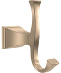 Dryden Wall Mounted Towel Hook In Champagne Bronze For Space Saving Bathroom Setup Durable Finish Resists Corrosion And Tarnish