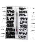 18 Piece Small Screw Set With Flat Countersunk Head Fasteners For Glasses And Watches Diy Projects Miniature Assortment Box