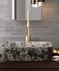 UMJIGF Vessel Sink Outdoor Courtyard Retro Ceramic Table Basin Wash Basin Bathroom Wash Basin Single Basin Home Balcony Basin with floral design