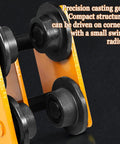 Heavy Duty Manual Chain Trolley For Gantry Crane Hoist featuring durable precision casting gear and compact rollers for tight corners.