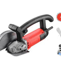 Straight Up Tough 3000W Stone Cutting Saw And Wall Groove Cutter Pro 220V Angle Grinder with circular blade and accessories.