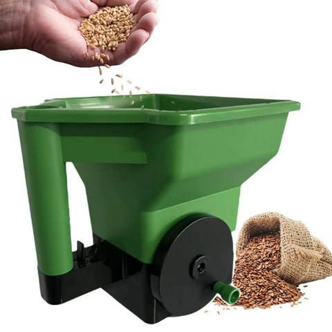 Handheld Fertilizer Spreader For Lawns And Gardens, 3L Capacity, Adjustable Broadcast Spreader For Fertilizer, Seed And Salt