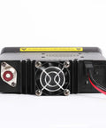 Rear view of MD9600 GPS DMR Dual Band 50 Watt Mobile Radio with power cables and connectors for cars and trucks.