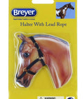 Traditional 1 To 9 Scale Horse Halter With Chain Lead For Model Toys in Breyer packaging