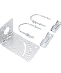 Heavy Duty Iron L Bracket Pole Mount Kit For Satellite Internet Antenna with tools, versatile mount for various surfaces