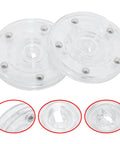Top Tier Heavy Duty 3 Inch Clear Acrylic Lazy Susan With Hella Smooth Swivel Bearings for effortless countertop organization.