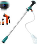 Ripper Cordless Stick Water Transfer Pump Features Brushless Motor For Slick 720 Gallons Per Hour Flow And Thirty Five Foot Lift To Drain Any Tank Fast Compatible With 18V Batteries Tool Only with spray nozzle.