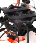 Close-up of Nano Hawk FPV 65mm Tiny Indoor Outdoor Micro Whoop Drone showing ultra light frame and motor details