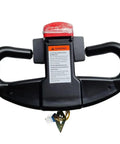 Excavator Tiller Head Operating Handle Actuation Lever With Throttle Controller Replacement Part For Heavy Duty Forklift Machinery durable black plastic grip.