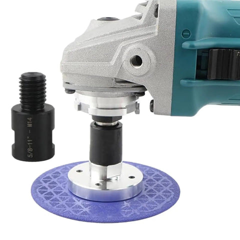 Built Tough Angled Grinder Adapter Converter For 5/8-11 Thread Spindle, metal grinding tool with quick change setup.