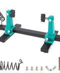 Adjustable PCB Holder Soldering Clamp For Circuit Boards With Soldering Iron Pen Holder And 360 Degree Rotation, parts shown.