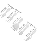 Cheese Knife and Butter Fork Set Stainless Steel with Easy Cutting and Easy Cleanup, Durable Outdoor Camping Kitchen Tools for Picnics