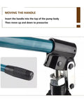 50 Ton Hydraulic Gear Puller Kit handle positioning for pressurizing mechanism