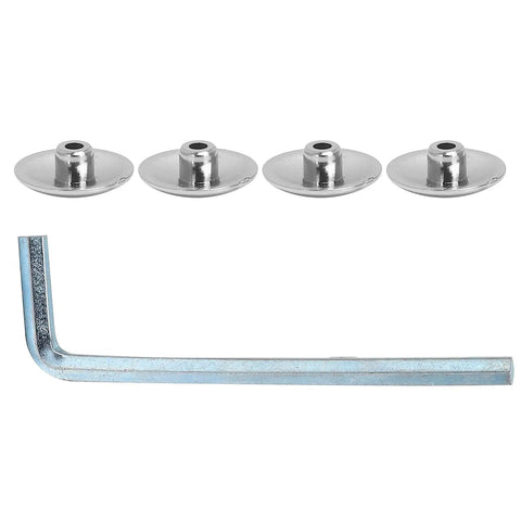 Heavy Duty 304 Stainless Steel Beveled Double Sided Shower Door Hinge With Complete Installation Kit parts and hex key