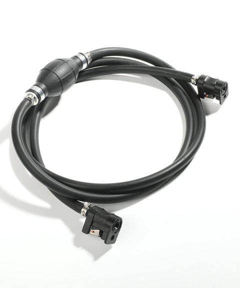 Universal Five Sixteenth Inch ID Boat Fuel Line Kit with Primer Bulb and Steel Clamps, Rugged Rubber Hose, Coiled View