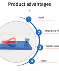 Portable Wind Tunnel Lab Kit For Wing Lift Experiments, Hands On Flight Physics Learning With Clear Airflow Patterns diagram