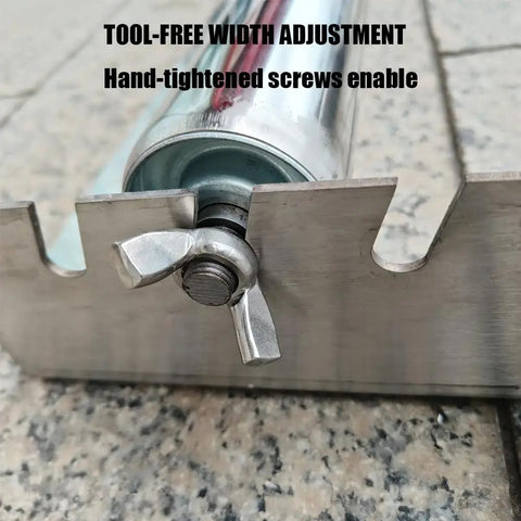Heavy Duty Cable Drum Roller For Heavy Wire Reels Stainless Steel Cable Roller Stand Reel Dispenser Holds Reels Up To 23 Inches Wide Built To Last Tool-free adjustment close-up