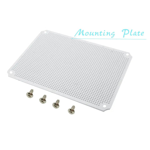 Mounting plate and screws for Beefy ABS Junction Box IP65 Waterproof Outdoor Electrical Enclosure 390x290x160 mm