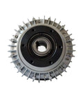 Front view of All In One Housing With Rotating Hollow Shaft Magnetic Powder Clutch And Brake System Built For Heavy Duty Work 24V