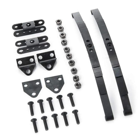 4-Piece Steel Leaf Spring Set For High Lift Chassis On 1/10 D90 RC Crawler Upgrades, Beefed-Up Replacement Springs For Strong Load Bearing