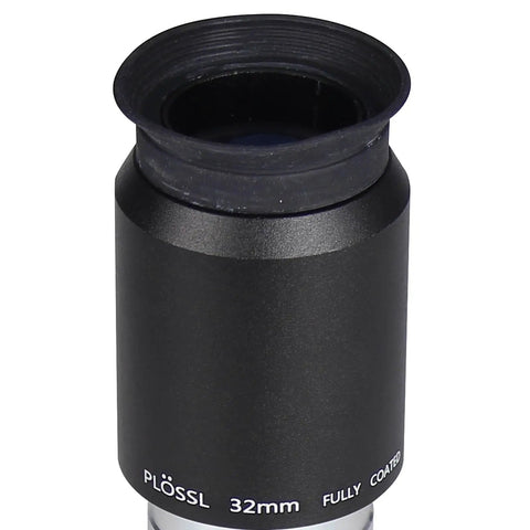 1.25 Inch 32mm 4 Element Plossl Eyepiece for Telescopes, threaded for standard 1.25 inch filters, ideal for deep sky observations
