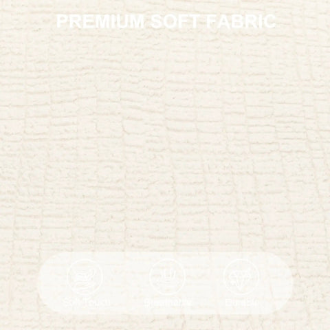 Close-up of plush foam pad texture, showing premium soft fabric for Recliner Seat Cushion No Pressure On Thighs Plush Foam Pad.