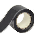 Black roll of Leak Proof Silicone Tape That Sticks Like A Champ No Glue Needed, Self Fusing Pipe Wrap For Plumbing Repairs