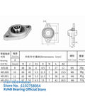 Solid Zinc Alloy Bearing With Seat Pillow Block Mount Support Unit Great For Heavy Machine Parts Keeping Things Running Smooth As Butter Available Sizes 8 10 12 15 17 20 30 35mm So You Pick What Works Best And Fits Tight Enough For Pro Work Every Day. 8mm zinc alloy pillow block bearing unit with mounting dimensions chart