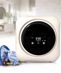 Hassle Free Compact Countertop Washer And Dryer Combo With Smart One Touch Settings and Soft Spin Cycles, showing clean laundry pile.