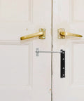 Automatic Door Closer Spring With Anti Rust Stainless Steel on white wooden door for residential use and quiet operation