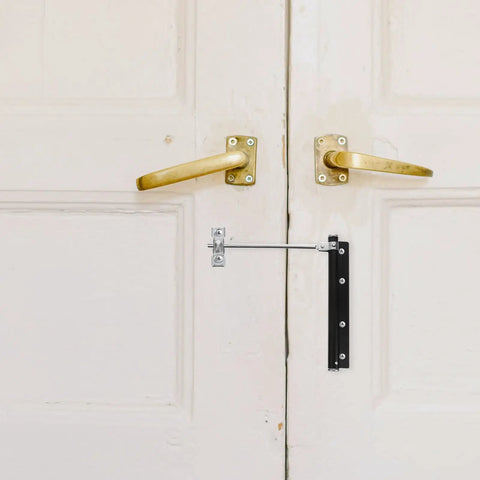 Automatic Door Closer Spring With Anti Rust Stainless Steel on white wooden door for residential use and quiet operation