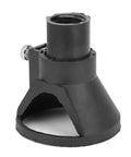 Kick Up Your Drilling Game With This Mini Drill Electric Grinder Locating Cap For Precise Punching Work and Robust Plastic Design Suitable For All Rotary Tools - close-up view of black plastic locator cap.