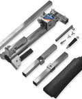 Heavy Duty Cabinet Lift Jack Tool 440 Lbs Capacity Adjustable Third Hand Support System with stainless steel parts and accessories.
