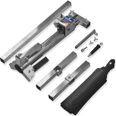 Heavy Duty Cabinet Lift Jack Tool 440 Lbs Capacity Adjustable Third Hand Support System with stainless steel parts and accessories.