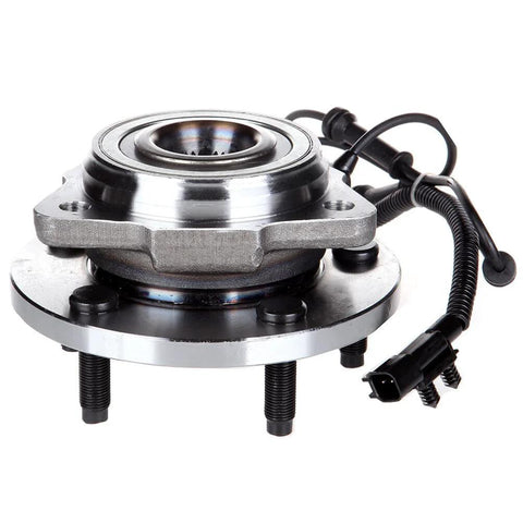 Front Wheel Hub And Bearing Assembly 513272 For Jeep Wrangler 2007 2008 2009 2010 2011 2012 2013 2014 2015 2016 With ABS 5 Lug Direct Fit Drop In Replacement, close-up view